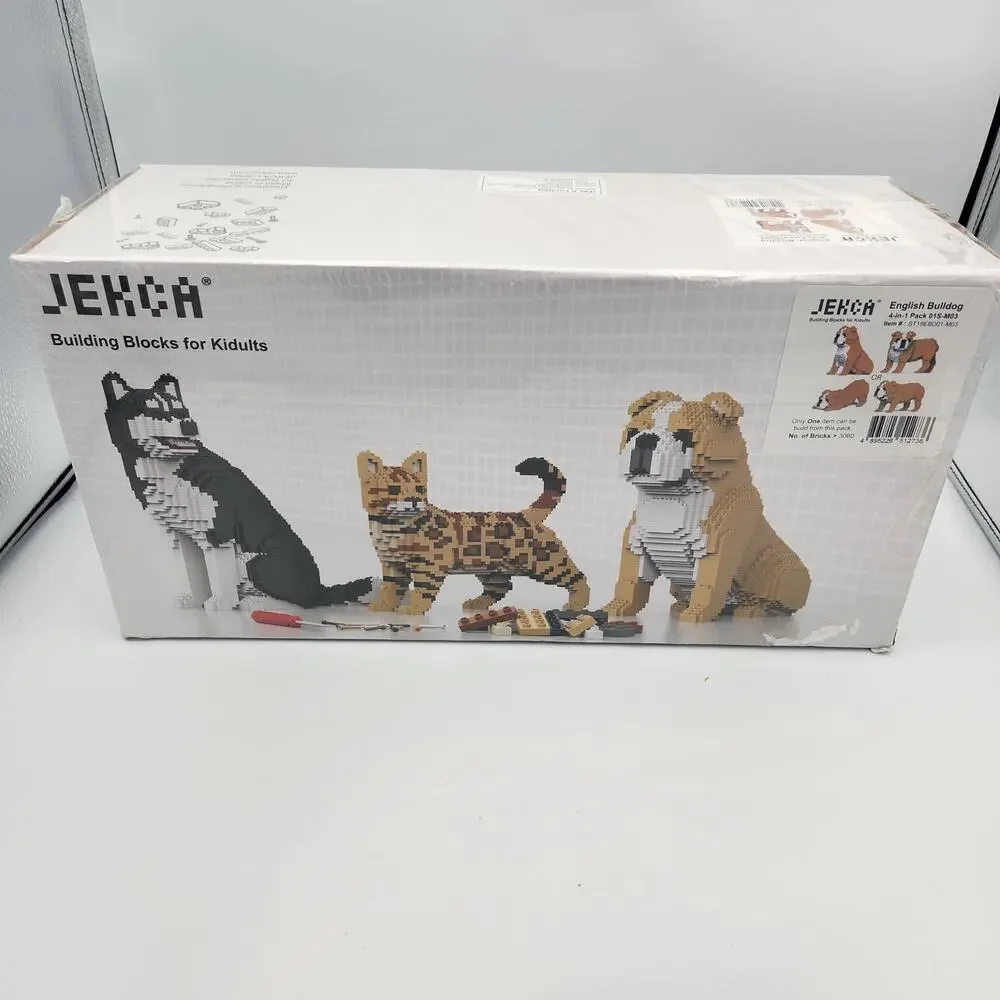 Jecka Building Blocks for Kidults English Bulldog #ST19EBD01-M03 14+ 3060 Pcs